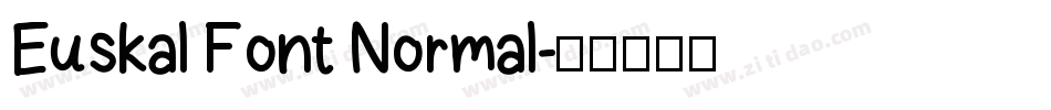 Euskal Font Normal字体转换
